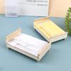 1:12 Puppenhaus Mini Möbel Schlafzimmer Micro Szene Modell Holz Stoff Doppelbett