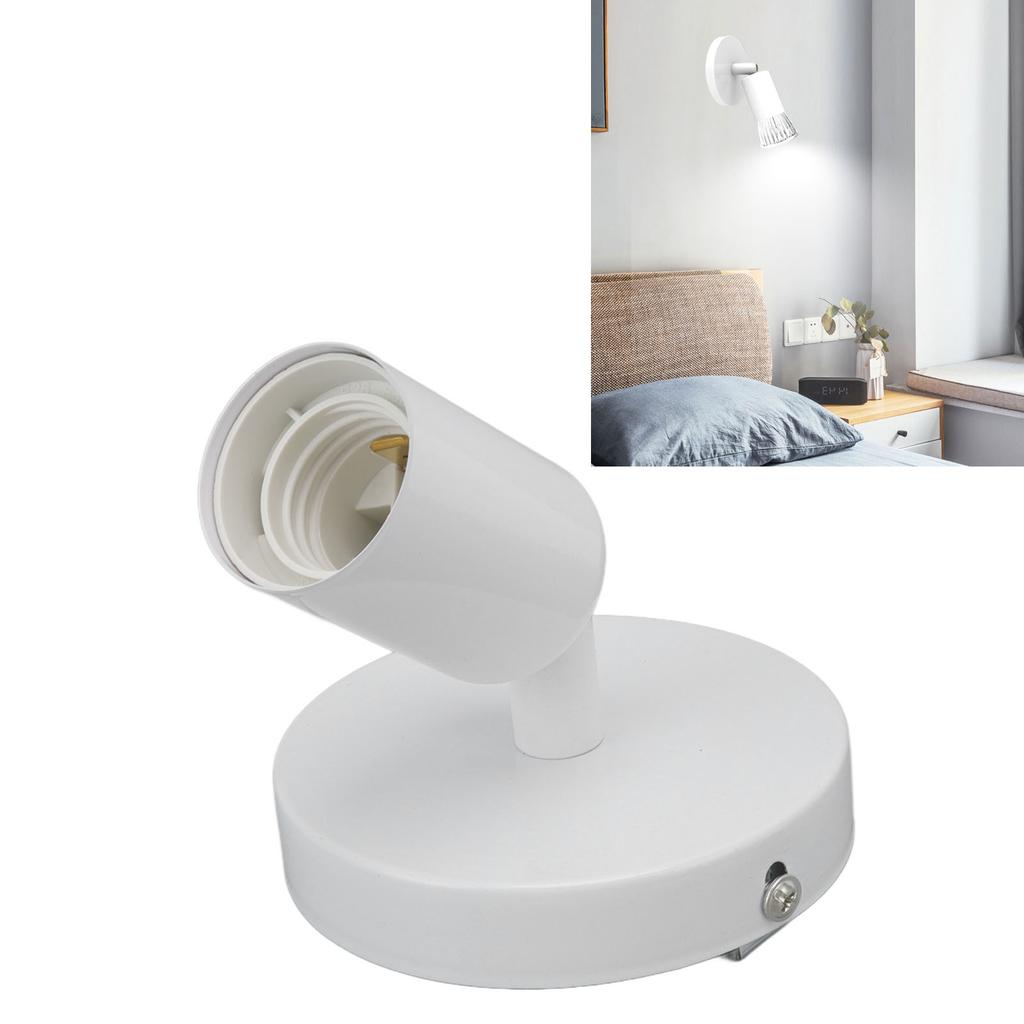 E26 E27 Wall Lamp Holder Modern Simple Wall Lamp Base for Bedroom Living Room Showcase