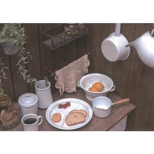 PL Colander S, Enamel Draining Bowl, White, 525WS