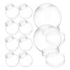 10pcs DIY Snow Globe Water Globe Christmas Plastic Snow Water Globe Kit for Diy Craft Christmas Ball Making Supplies Party Decor