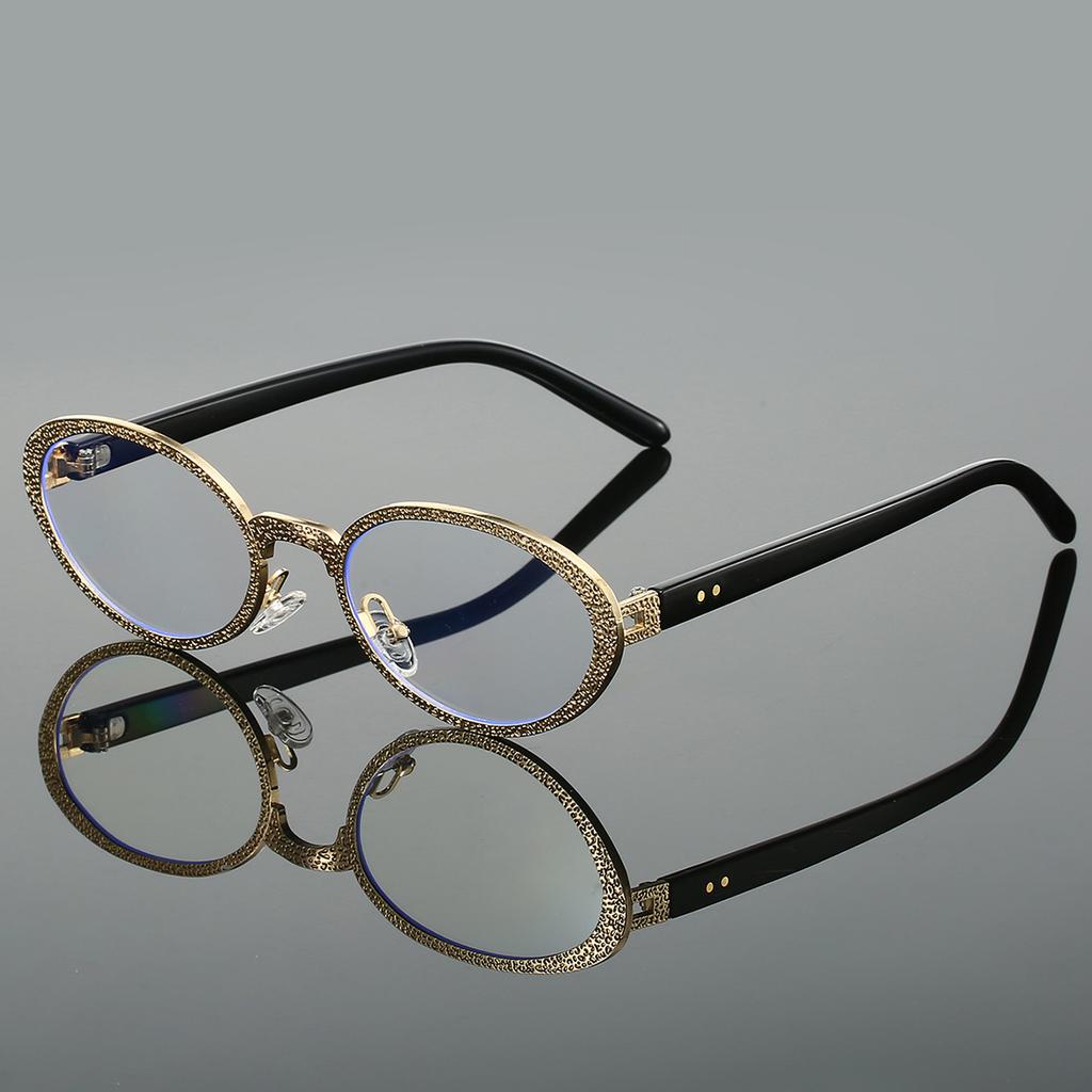 Vintage Oval Sunglasses  New In Fashion Metal Rim Gradient Shades Women Ins Trendy Stylish Brand Design Sun Glasses