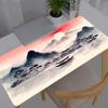 Tapis de Souris Grand Peinture à l'Encre Paysage Gamer Accessoires de Jeu Vitesse Clavier Bordure de Verrouillage en Caoutchouc Tapis de Bureau Tapis de Souris pour Ordinateur Portable