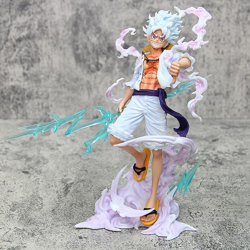 One Piece figure NY Nika Luffy Helios fifth gear form Tread Cloud Luffy take thunder model ornament statue