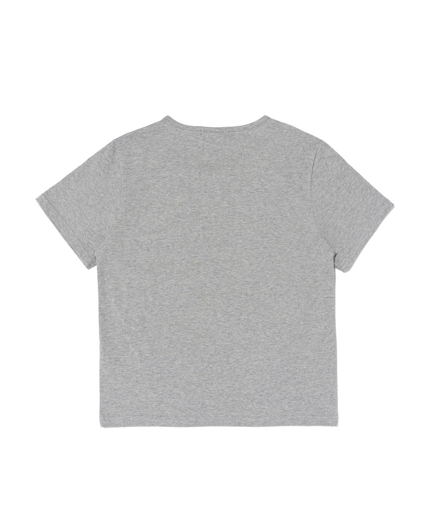 ROIDESROIS Silket Layered Short Sleeve T-Shirt (Gray)