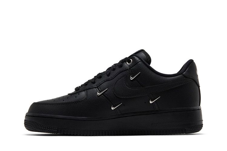 Nike Air Force 1 Low '07 LX Black Silver Mini Swoosh (Women's)