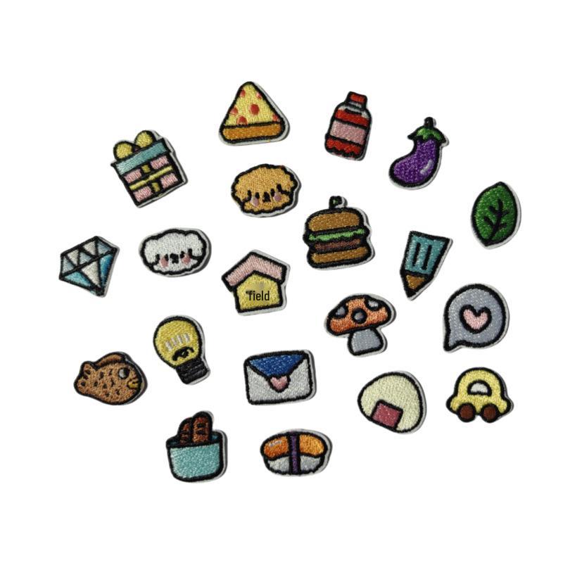 Japanese & Korean Style Small Embroidery Patch - Cute Iron-On Decorative Clothes Sticker