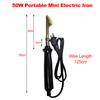 50W 110V Portable Mini Electric Iron for Leather Clothing Bag Shoes Car Bumper Repair Electric