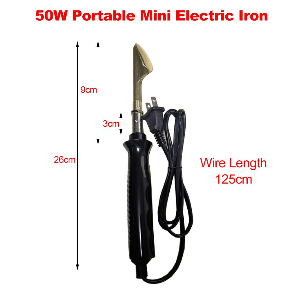 50W 110V Portable Mini Electric Iron for Leather Clothing Bag Shoes Car Bumper Repair Electric