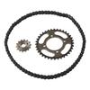 420 14T 36T Front Rear Sprocket Chain Replacement 76 Links Chain Steel Aluminium Alloy Gear Chain Set for Electric