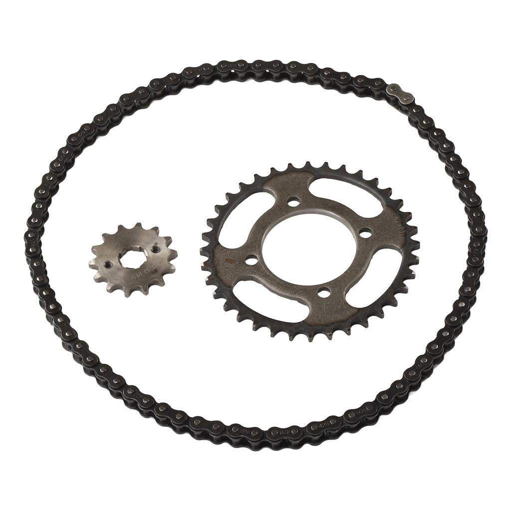 420 14T 36T Front Rear Sprocket Chain Replacement 76 Links Chain Steel Aluminium Alloy Gear Chain Set for Electric