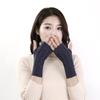 Women's Cable Knitted Fingerless Gloves Warm Autumn Winter Gloves Fashion Knitted Half Finger Gloves Casual Outdoor Gloves