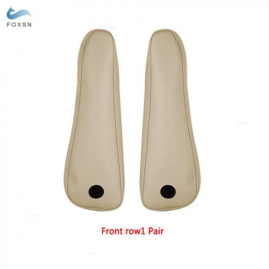 All Beige Leather Front Seat Armrest Handle Cover For Toyota Previa Estima 06-16