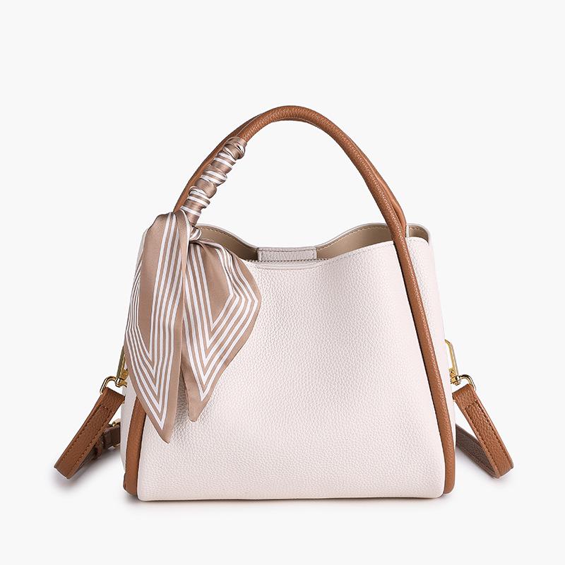 Women's 2024 Fashion Basket Bucket Crossbody Handbag for Mothers & Middle-Aged Ladies