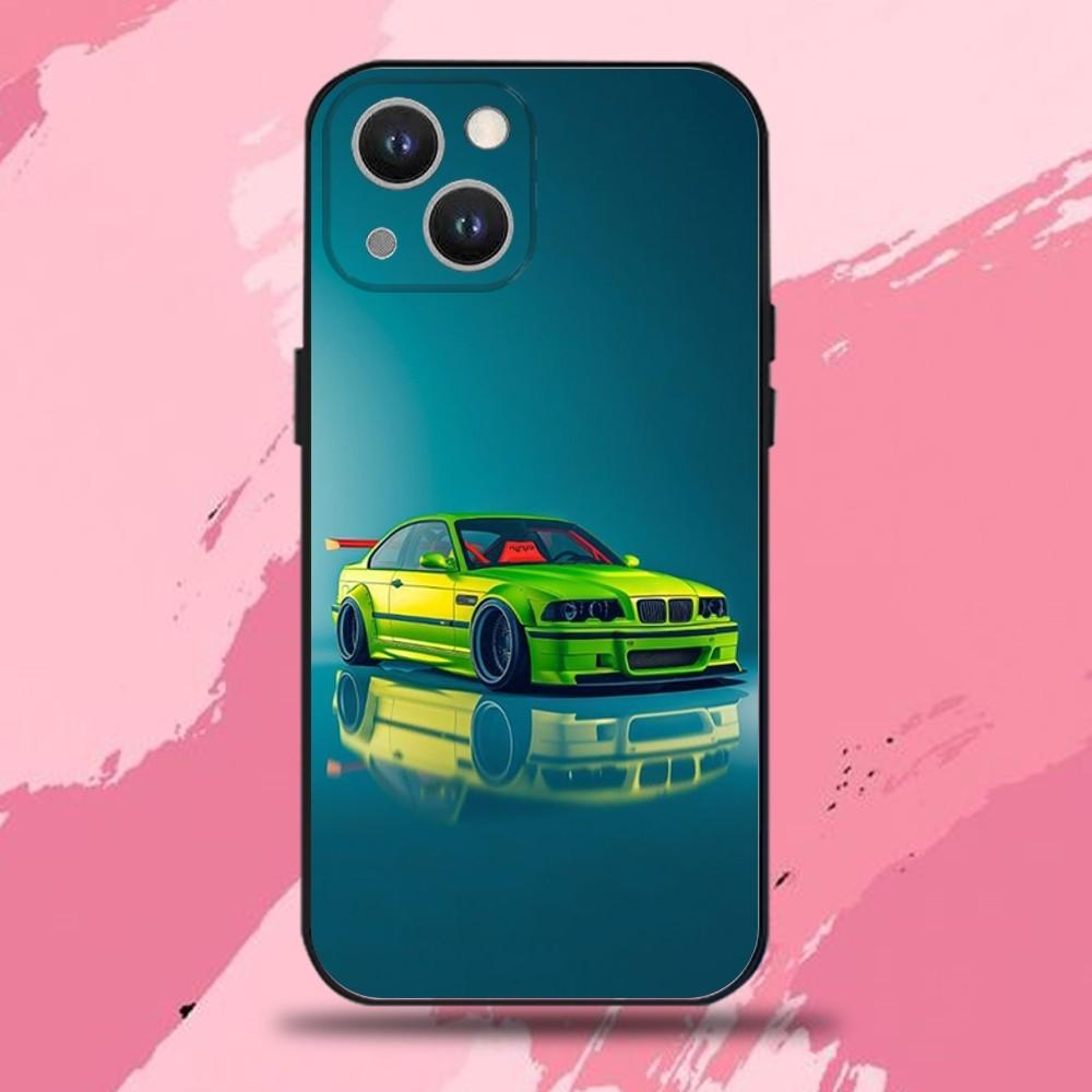 Car B- Bmwes-S E30 Phone Case For iPhone 16,15,14,13,12,11 Plus,Pro Max,XS,X,XR,SE,Mini,8,7,Soft Silicone Black Cover
