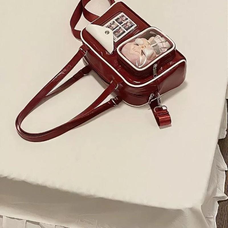 Borsa a tracolla anime carina per donna, borsa Itabag portatile di grande capacità per scuola, cosplay e uso quotidiano. Durevole&Alla moda