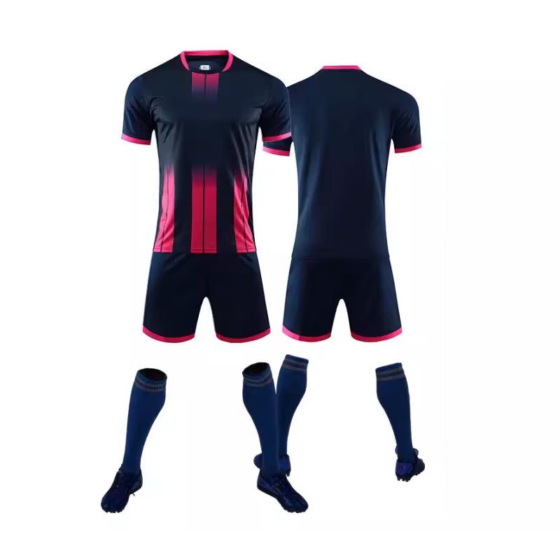 Men s Long Sleeve & Kids  Short Sleeve Football Uniform Set - Youth Sports Team Training Kit S