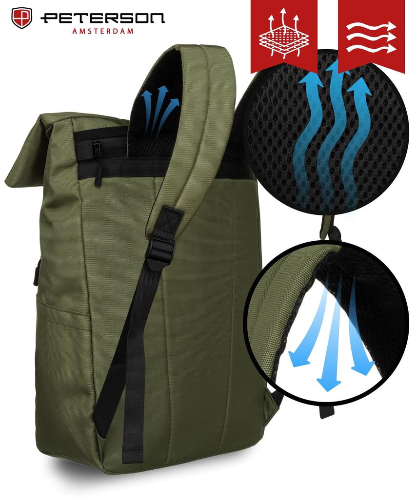 PTN RIO-9107 GREEN city backpack