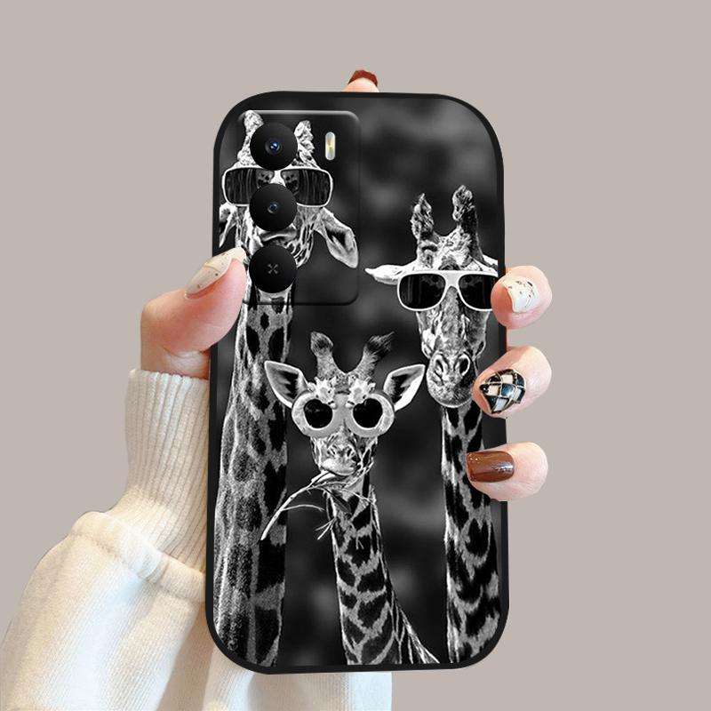 For Realme V60 Pro Case V 60 Pro Silicone Soft TPU Phone Bumper Cover For Realme 14x 5G Fashion Cute Cartoon Protective Fundas