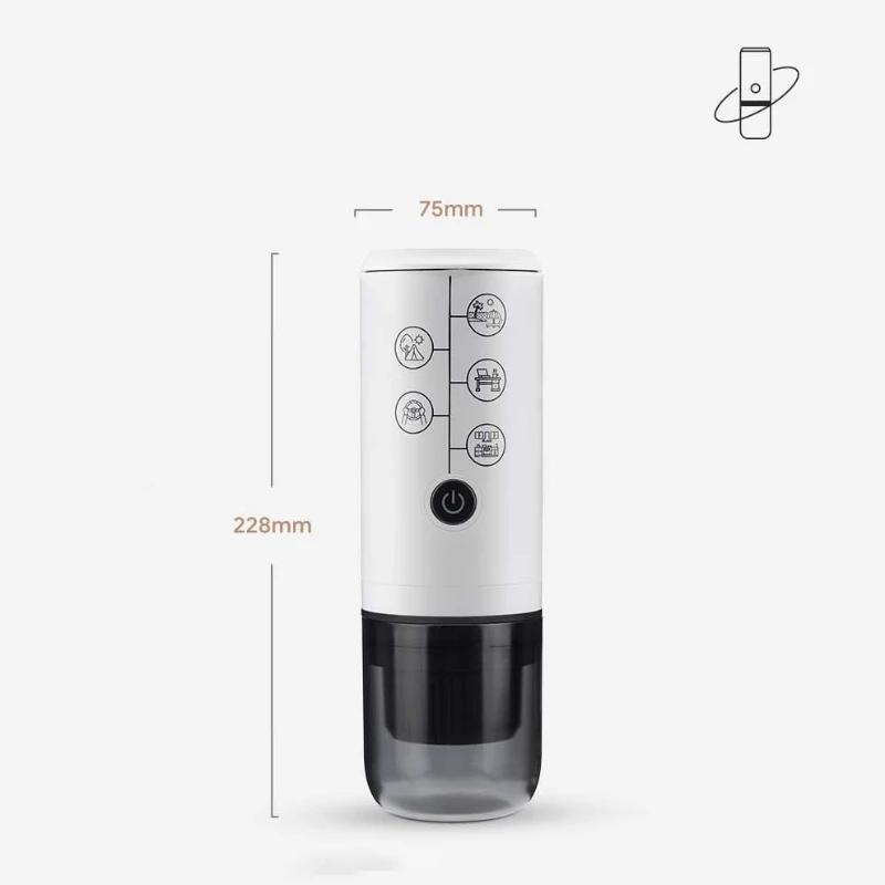 2-i-1 Kaffemaskine Kapsel Pulver Adapter til Dolce Gusto Bærbar Udendørs Rejse Espresso Bil Hjem Camping Kaffemaskine