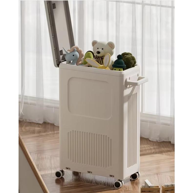 Laundry Hamper Baskets with Wheels for Home Modern Cloth Fabric Laundry Fold Basket Kid Toy Storage Boxes