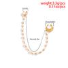 Mode Imitation Perle Nasenclip Ring Mit Ohrring für Frauen Ohne Nasenpiercing Körperkette Schmuck Party Tänzer Zubehör