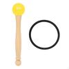Sound Bowl Mallet and OLoop Set Clear Resonance Acoustic Rubber Ergonomic