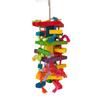 Colorful Wooden Chewing Toys for African Grey Parrots, Large/Medium Size Bird Toys In Stock