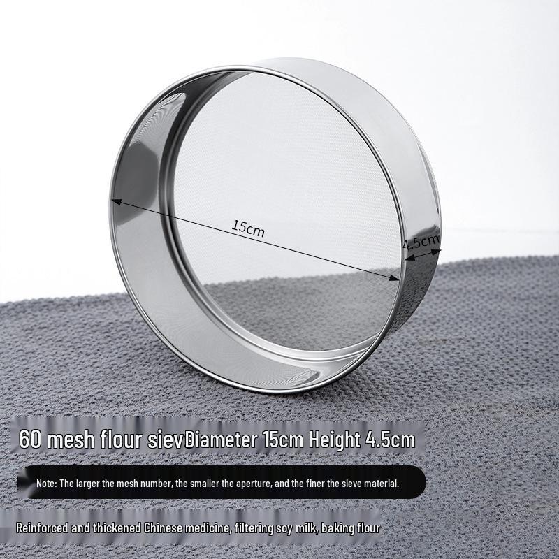 Household Stainless Steel Superfine Flour and Sugar Sifter for Baking
