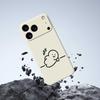 For iPhone 17 Pro Max Case Stick Figure Pattern Printing Straight Edge TPU Phone Back Cover