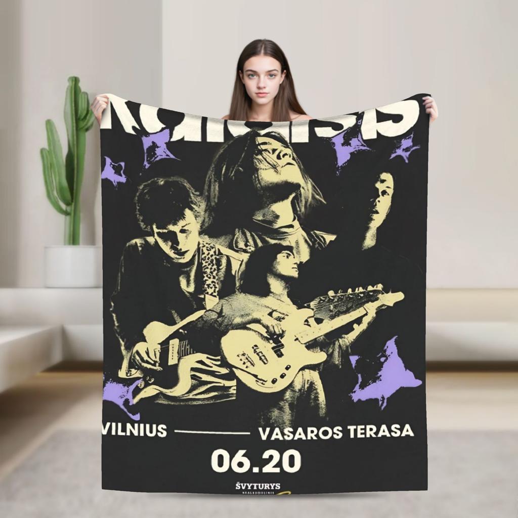 Katarsis Tavo Akys Eurovisions 2025 Blanket Quality Soft  Throw Blanket Winter Decorative Outdoor Print Bedspread
