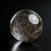 Eigado Rutilated Quartz Gold Natural Natural Power Good Luck In and Overall Good Sphere, Rutilated, 43mm, Quartz, Stone, Stone, Career, Money,
