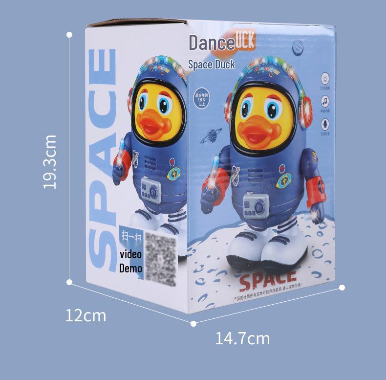 Electric Space Duck Dancing Toy for Babies and Kids (6+ Months) – Singing Robot Duckling
