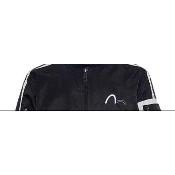 Evisu Seagull Embroidered Jacket Unisex Jacket Black 1EAALM9JK712XX