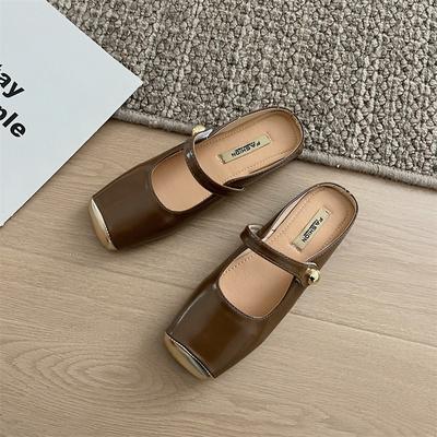 Mode Wohnungen Maultiere Schuhe Frauen Perle Frühjahr Neue Flache Hausschuhe Schuhe Mary Janes Sandalen 2024 Mode Weibliche Kleid Zapatos Slingback