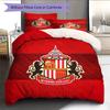 Sunderland AFC  Pattern Bedding Quilt Set  Home Decoration  Gift (1 * Duvet Cover + 2 * Pillowcase  Without Core)