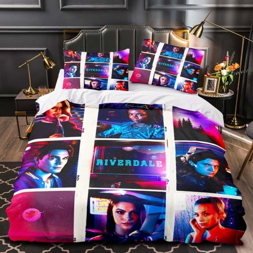 

Comforter New Movie Riverdale Bedding Set Teens Boys With Pillow Comforter Set Single Queen King Full Size Comforter (quilt)-EU Single(135*200cm)3pcs