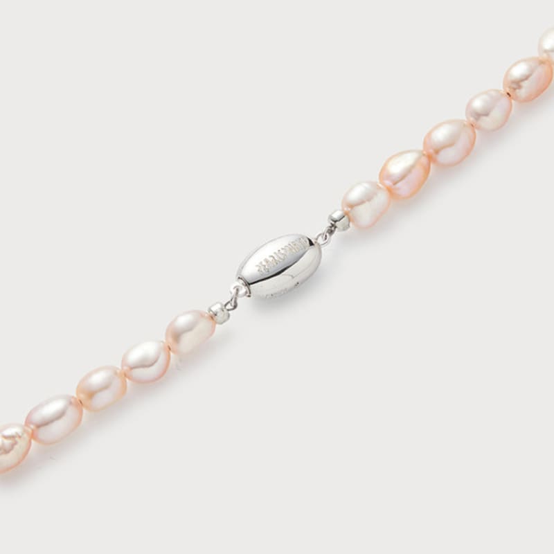 PEARLSONATE Irregular Peach Pearl Necklace