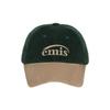 EMIS CORDUROY TWO-TONE BALL CAP-GREEN