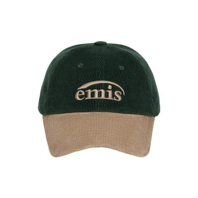 Emis CORDUROY TWO-TONE BALL CAP-GREEN