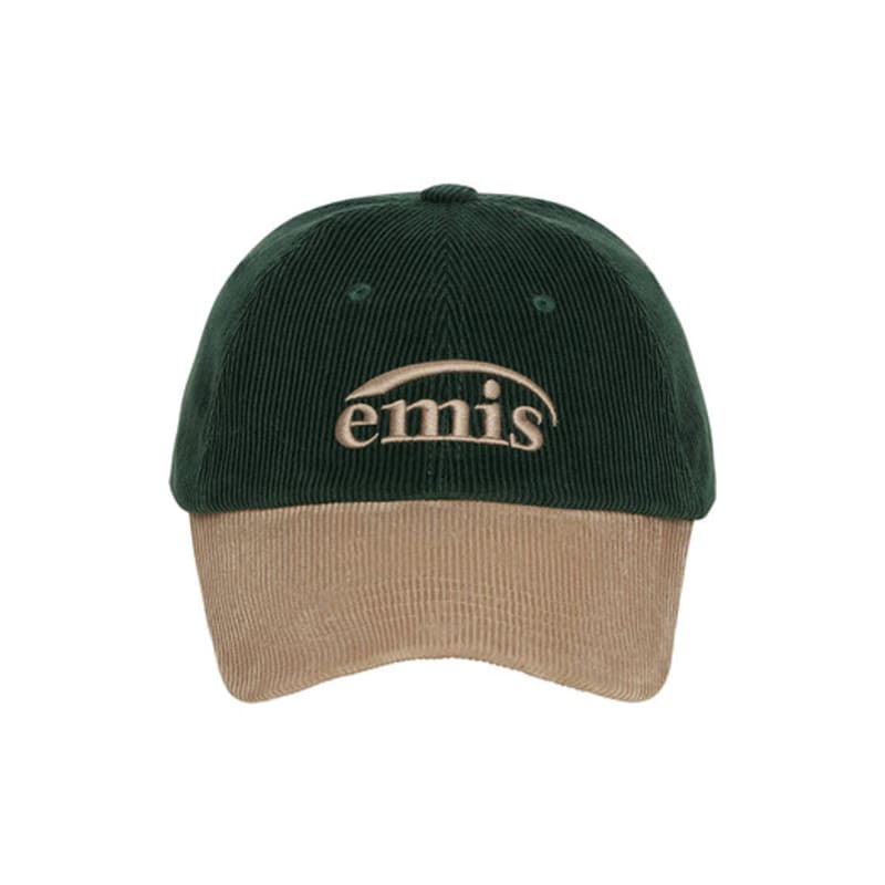 

EMIS CORDUROY TWO-TONE BALL CAP-GREEN GREEN