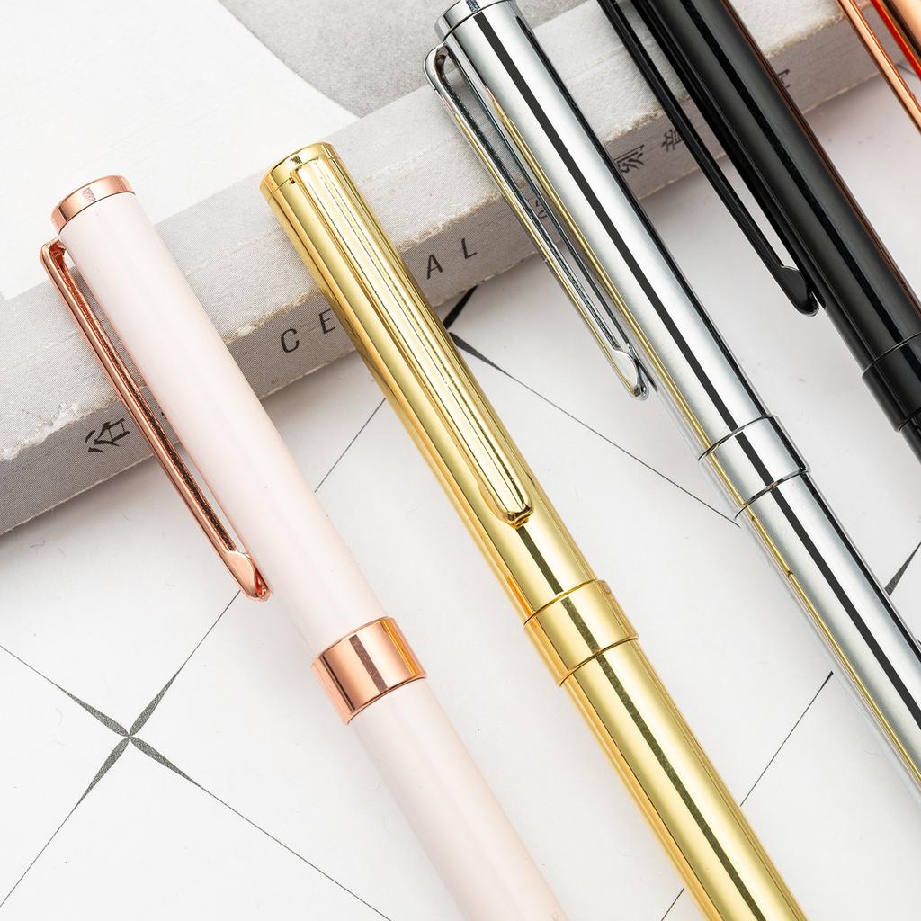 1 Piece Gel Pen Luxury Cute Wedding Rose Gold Metal Stationery School Office Supplies Pens