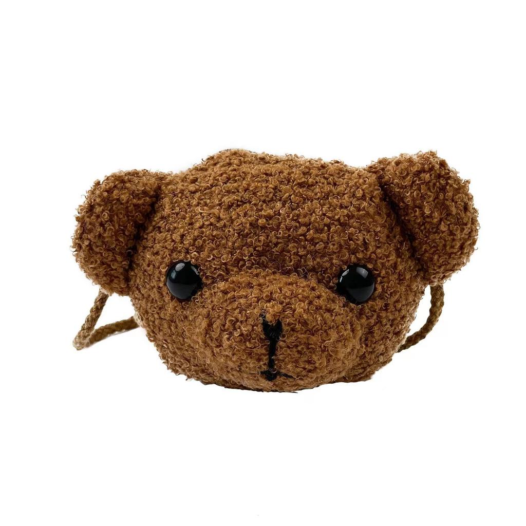 Teddy Animal Plush Bear Handbag For Girls Soft And Lightweight With Adorable Style Cartoon
