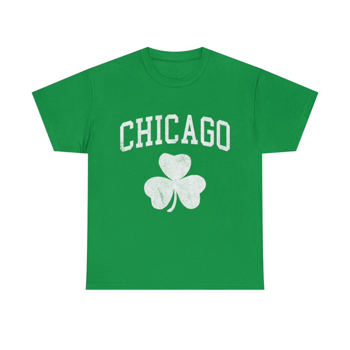 Chicago Irish Shamrock Graphic Tee Shirt S