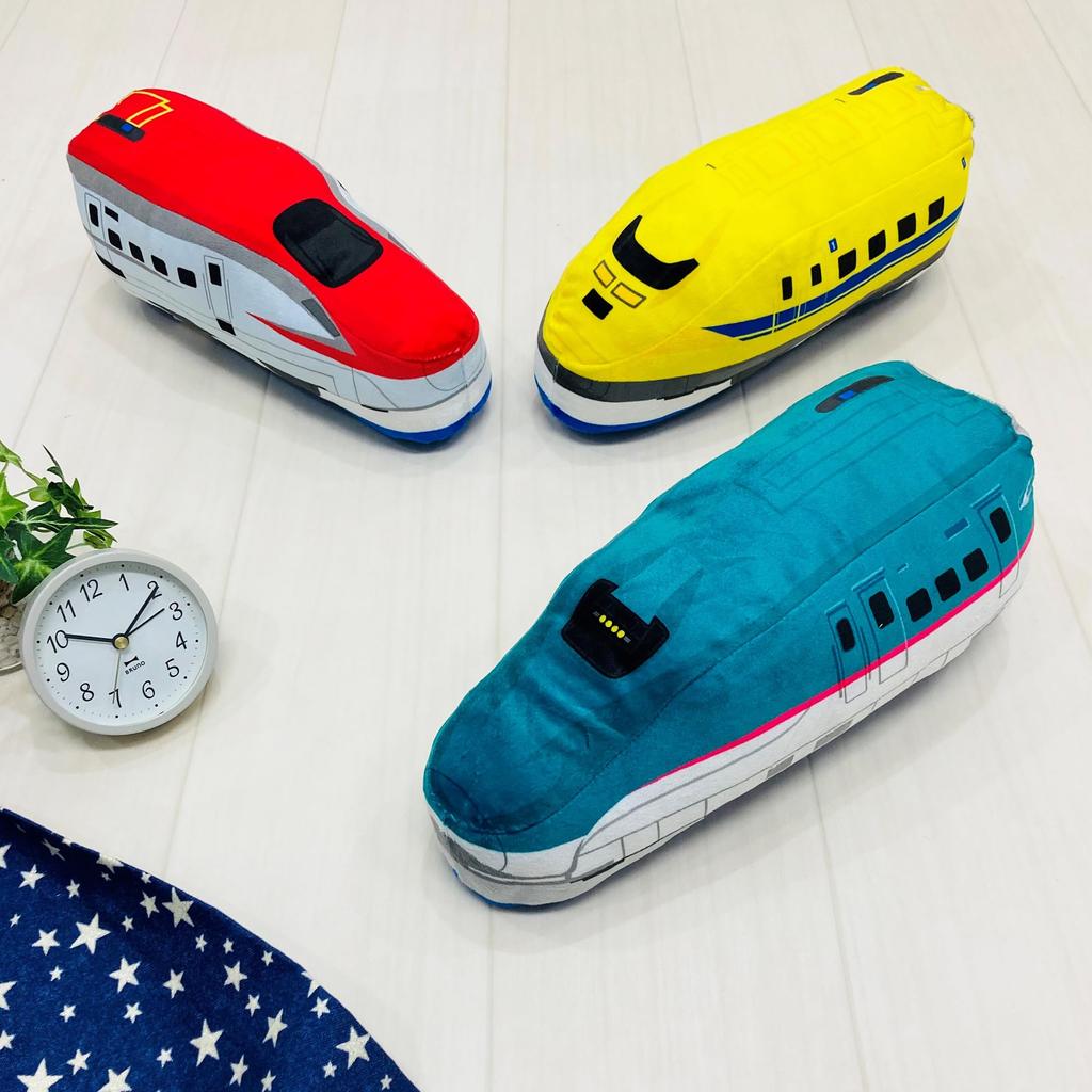 MORIPiLO Plarail Body Pillow (Shinkansen Komachi Fluffy Die-Cut Cushion Small) Stuffed Toy Backrest Nap Pillow Red 31x13x13cm Cute Soft Something