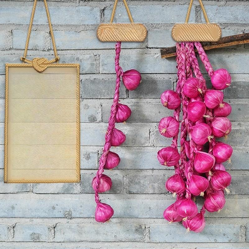 Artificial Fruit and Vegetable Hanging Skewers Harvest Festival Farmhouse Restaurant Hanging Decorations Artificial Chili Jade Rice String Model