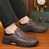 Herren Freizeitschuhe aus Leder 2025 Herbst Bequem Rutschfest Outdoor Slipper Britischer Stil Weiche Sohle Klassische Herren Laufschuhe