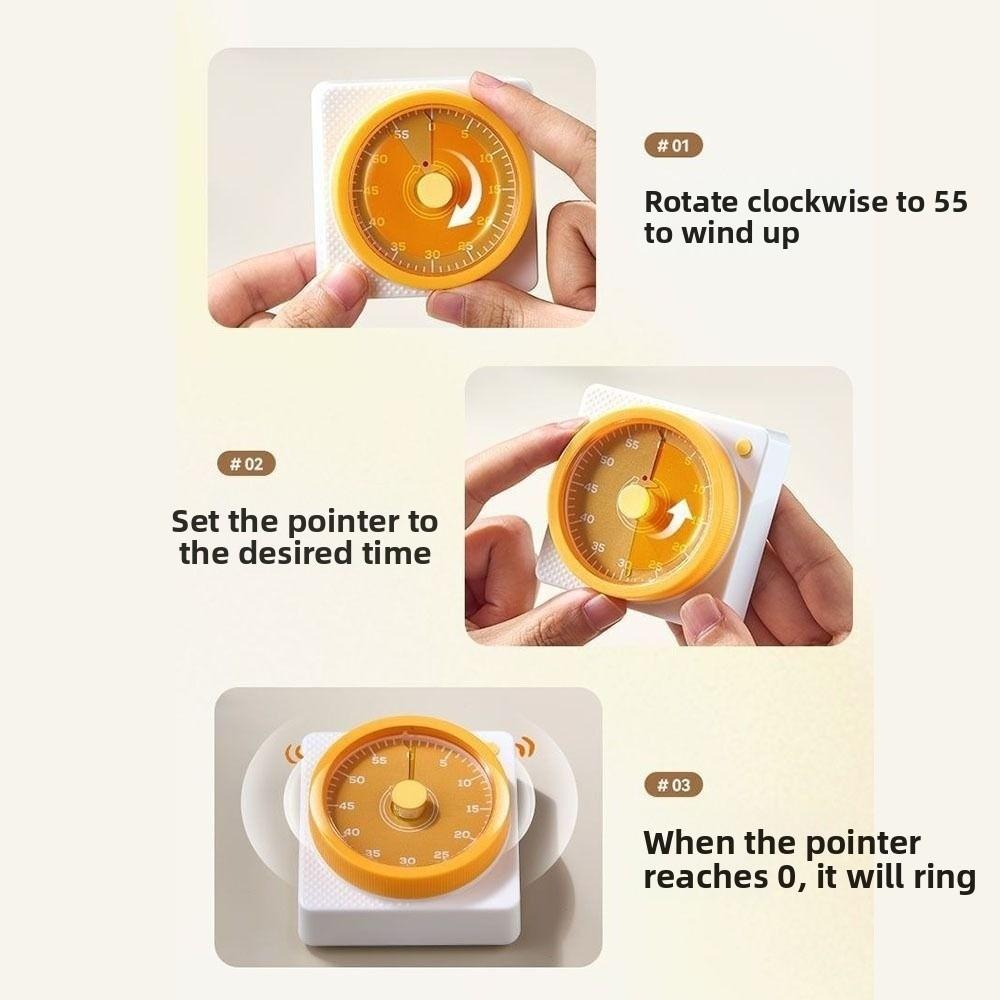 Magnetic Mechanical Visual Timer Countdown Reminder Countdown Alarm Clock Cooking Timing