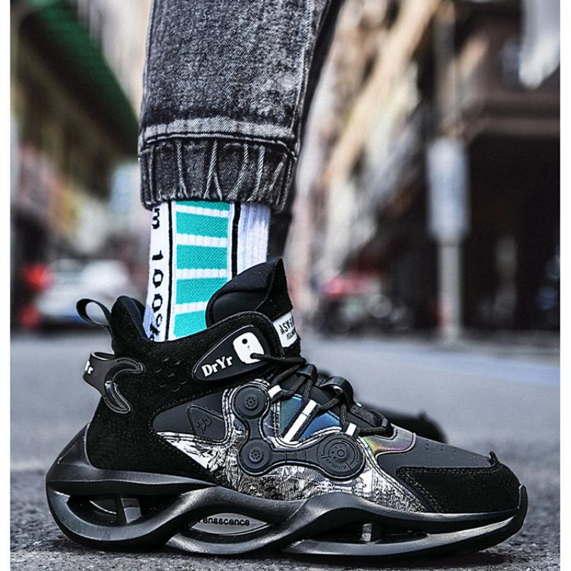 Men's Autumn Casual Breathable Soft-Sole Trainers Outdoor Campus Basketball Fashion Footwear