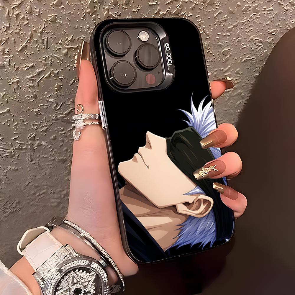 J-Jujutsu K-Kaisen G-Gojo Phone Case For IPhone17 Air 16 15 14 Plus 13 12 11 Pro XS Max Silver Black Bumper Case
