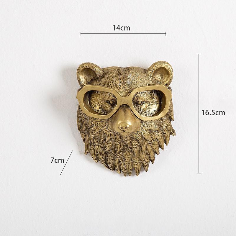 1PC Bronz Antic Rașină Decorativă Figurine Decorative Bronz Animal Ornament